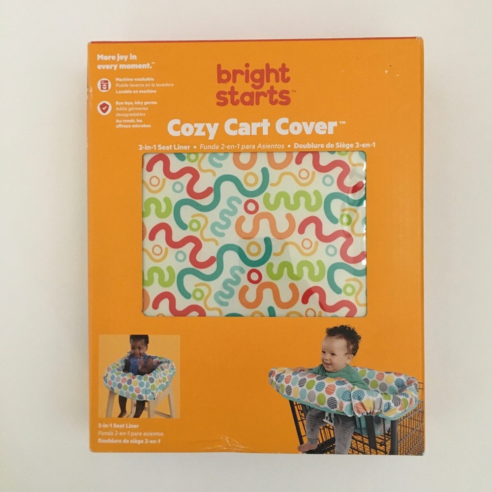 NEW Bright Starts Cozy Grocery Seat Cart Cover